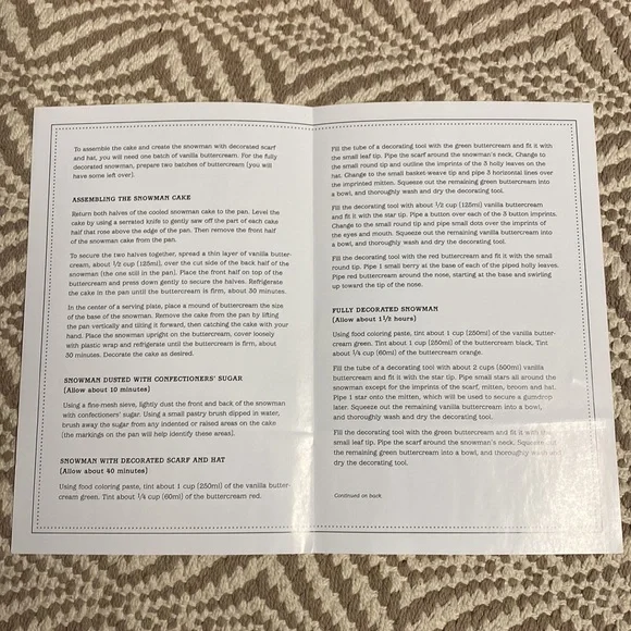 Snowman 3D cake pan Williams-Sonoma - Picture 7 of 8